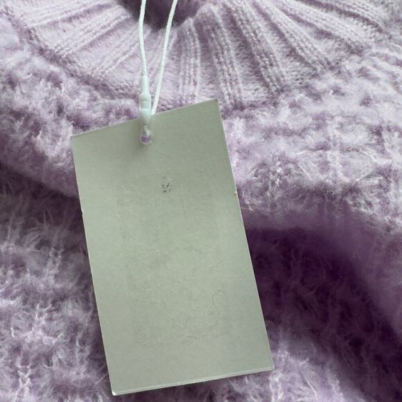FRNCH PARIS NORHEN‎ TEXTURED PULLOVER SWEATER IN LAVENDER NWT WOMEN'S SIZE S/M - Picture 11 of 13